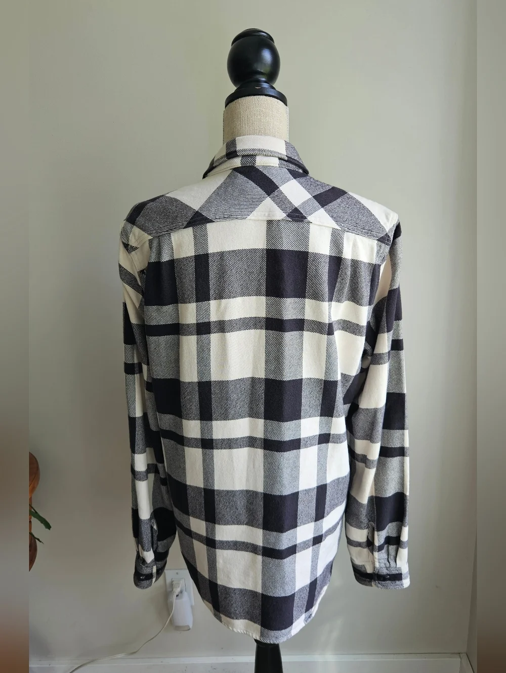 Ralph Lauren Denim & Supply Black and White Plaid Shirt - Picture 2 of 5